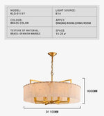 Vard Mahailey Gold Marble Chandelier