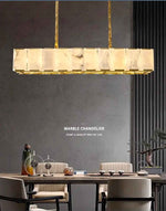 Acob Spanish Marble Gold Chandelier