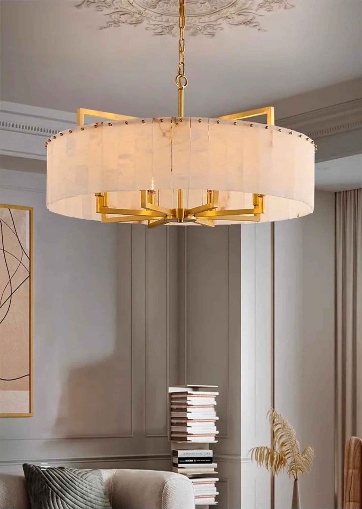 Vard Mahailey Gold Marble Chandelier