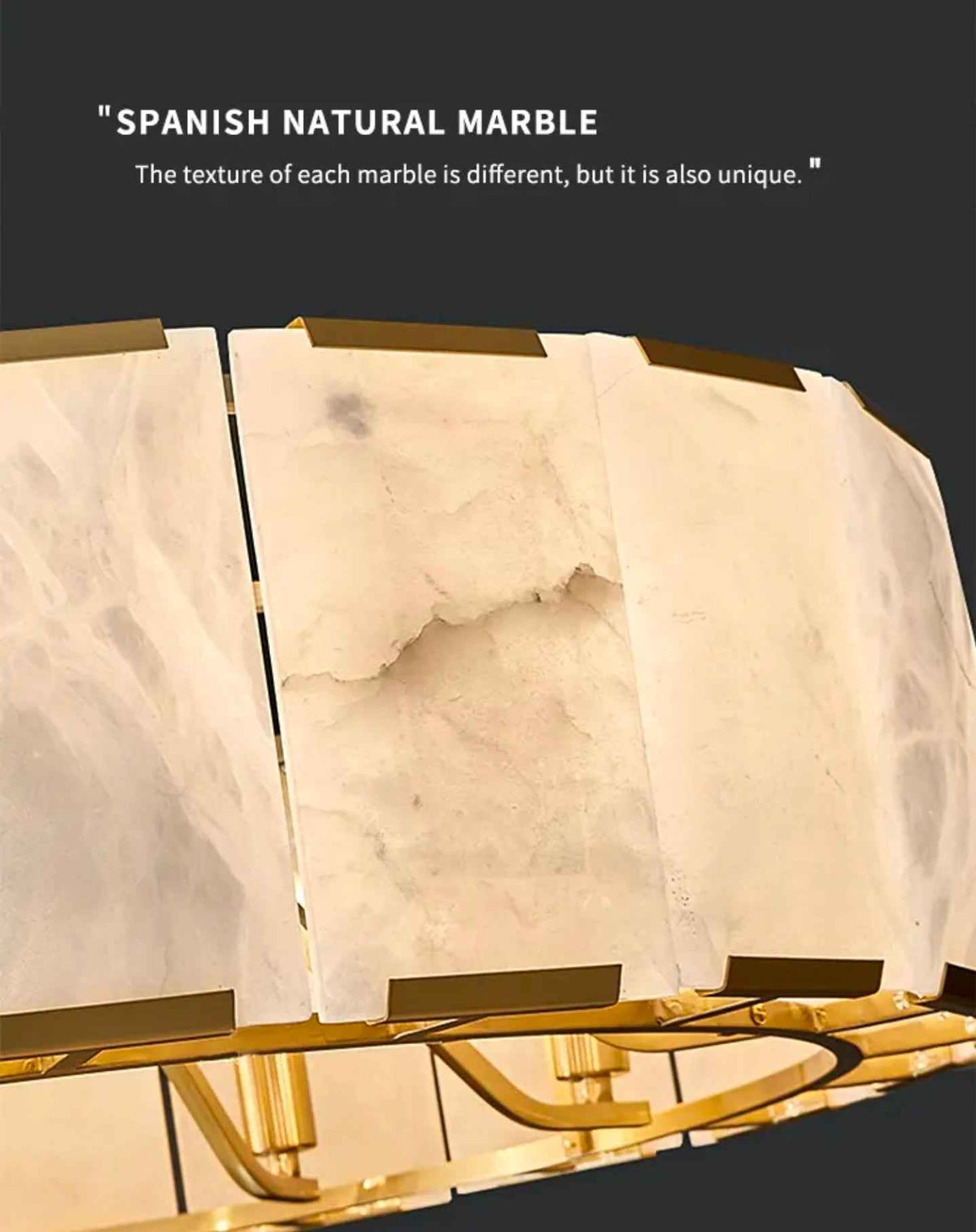 Vard Mahailey Gold Marble Chandelier