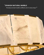 Vard Mahailey Gold Marble Chandelier