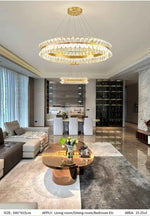 Muscato Antebi Gold/Black Chandelier- Round/Rectangular