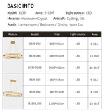 Muscato Antebi Gold/Black Chandelier- Round/Rectangular