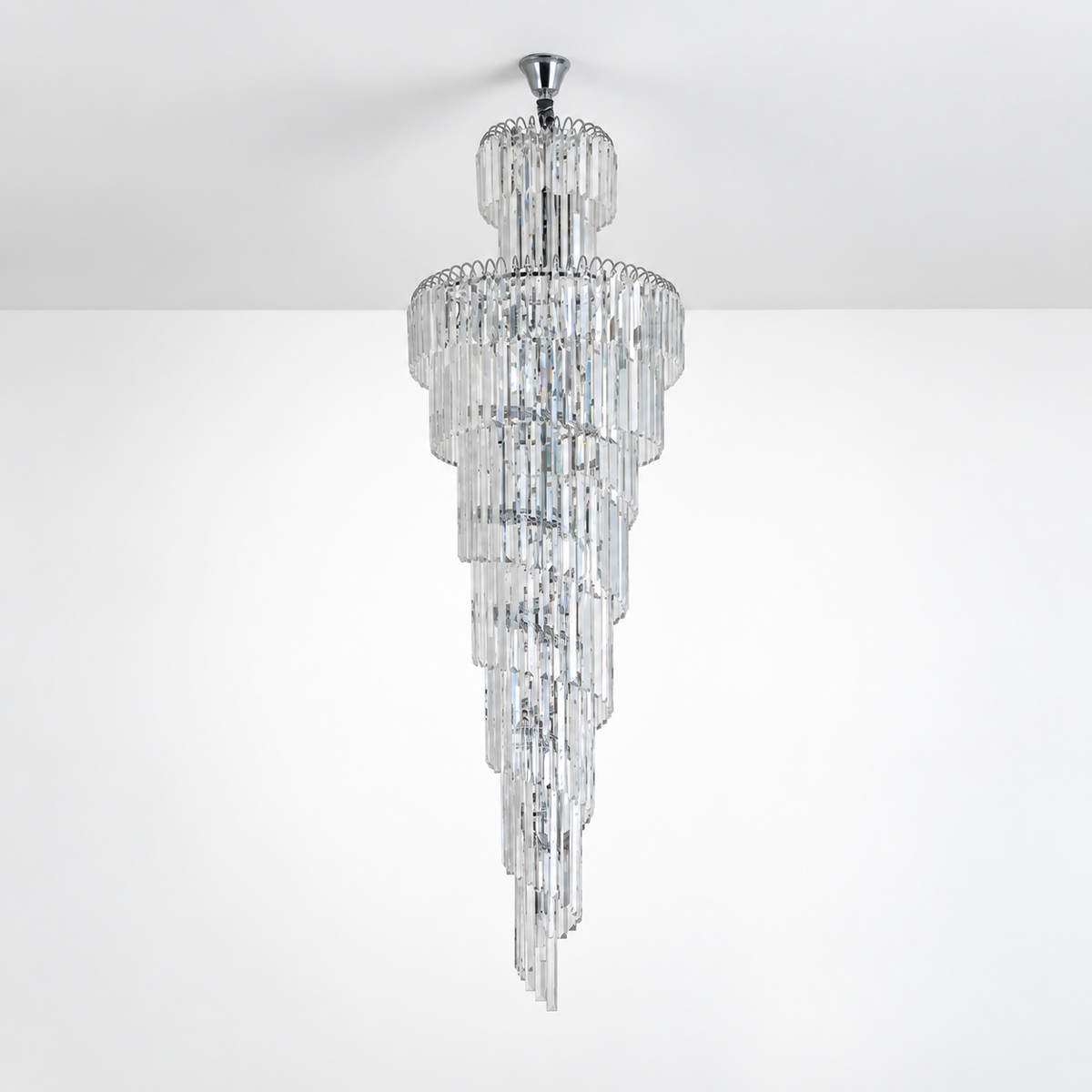 Spiral Crystal Chandelier Light