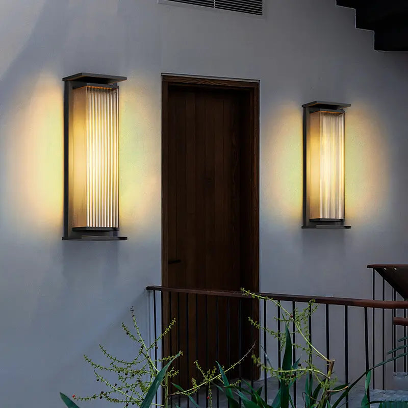 Midlothian Darena Black Outdoor Wall Lamp