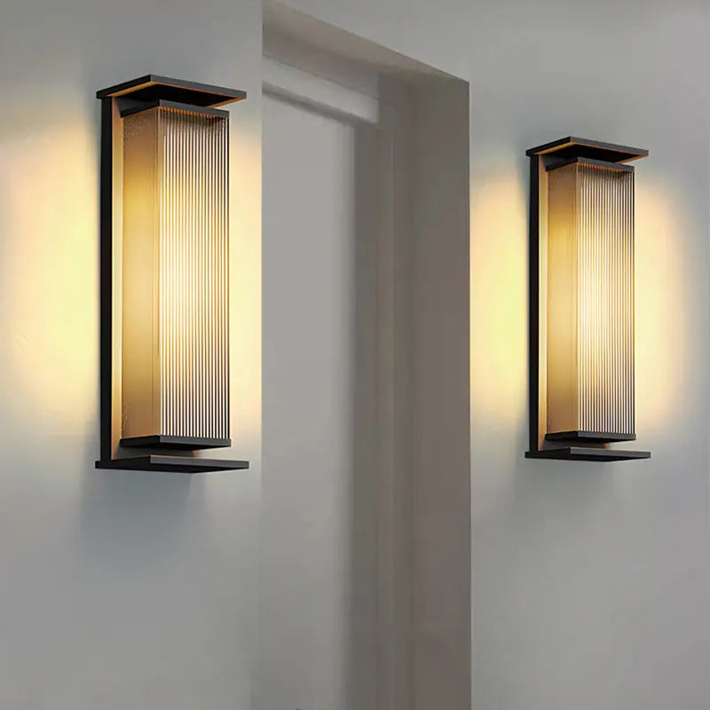 Midlothian Darena Black Outdoor Wall Lamp