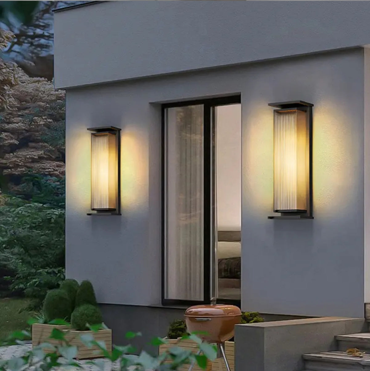 Midlothian Darena Black Outdoor Wall Lamp