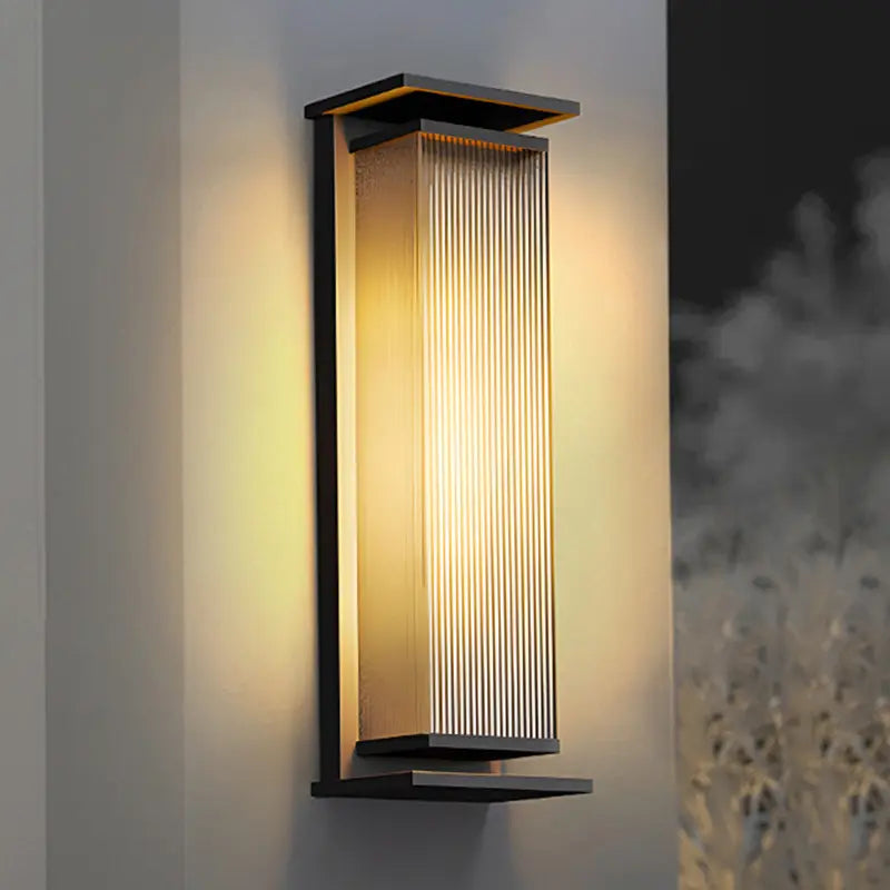 Midlothian Darena Black Outdoor Wall Lamp
