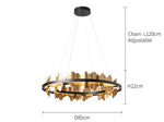The Gilded Galaxy Chandelier- Gold/Sliver