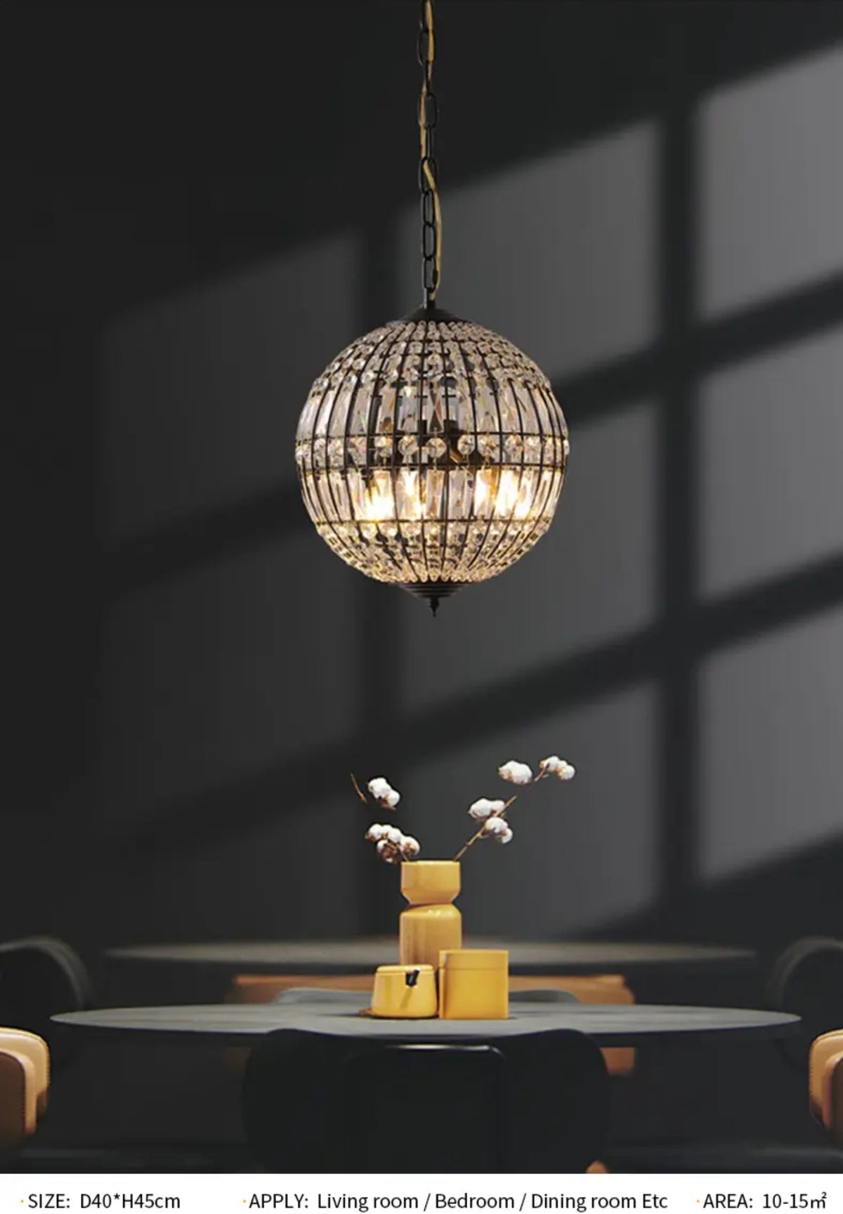 Aurora Cascade Pendant Light- Gold/Black
