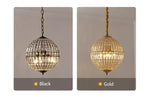 Aurora Cascade Pendant Light- Gold/Black