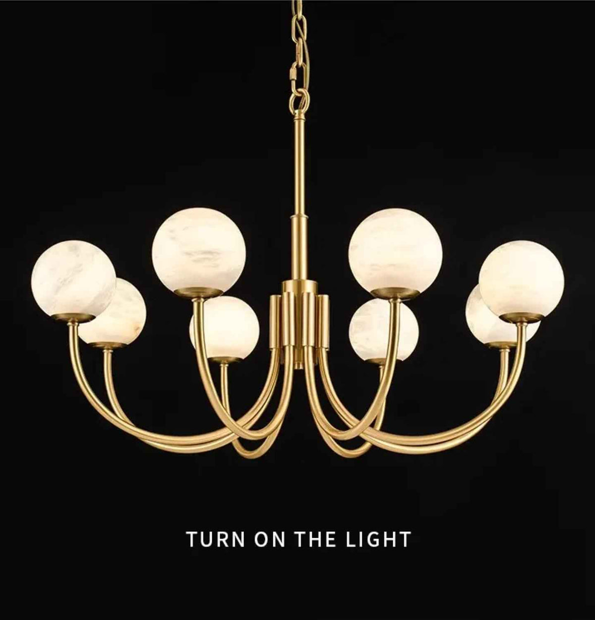 Buchholtz Coblitz Copper Marble Chandelier