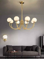 Buchholtz Coblitz Copper Marble Chandelier