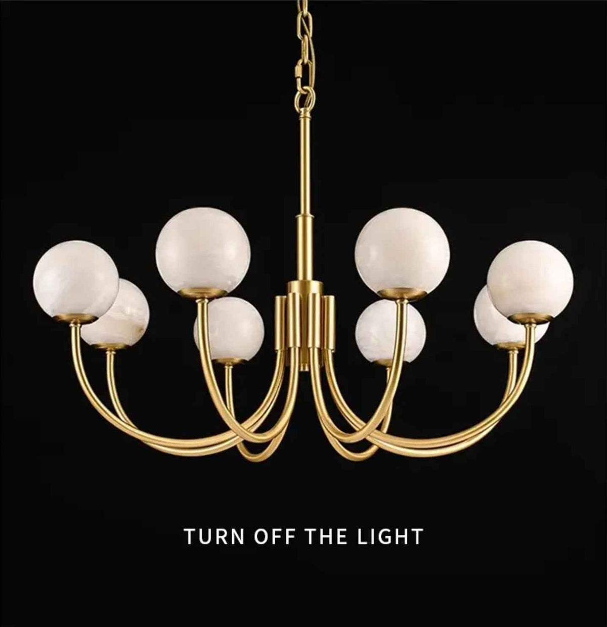 Buchholtz Coblitz Copper Marble Chandelier