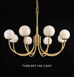 Buchholtz Coblitz Copper Marble Chandelier