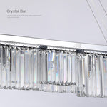 Chrome Rectangle Crystal Chandelier
