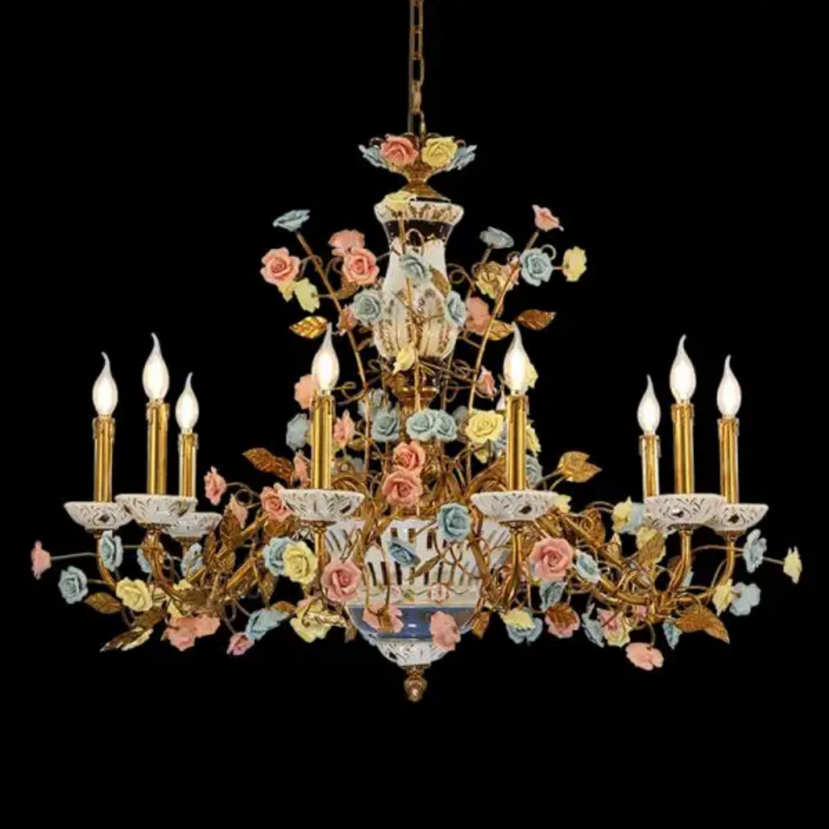 Cristelle Andish Copper Crystal Chandelier