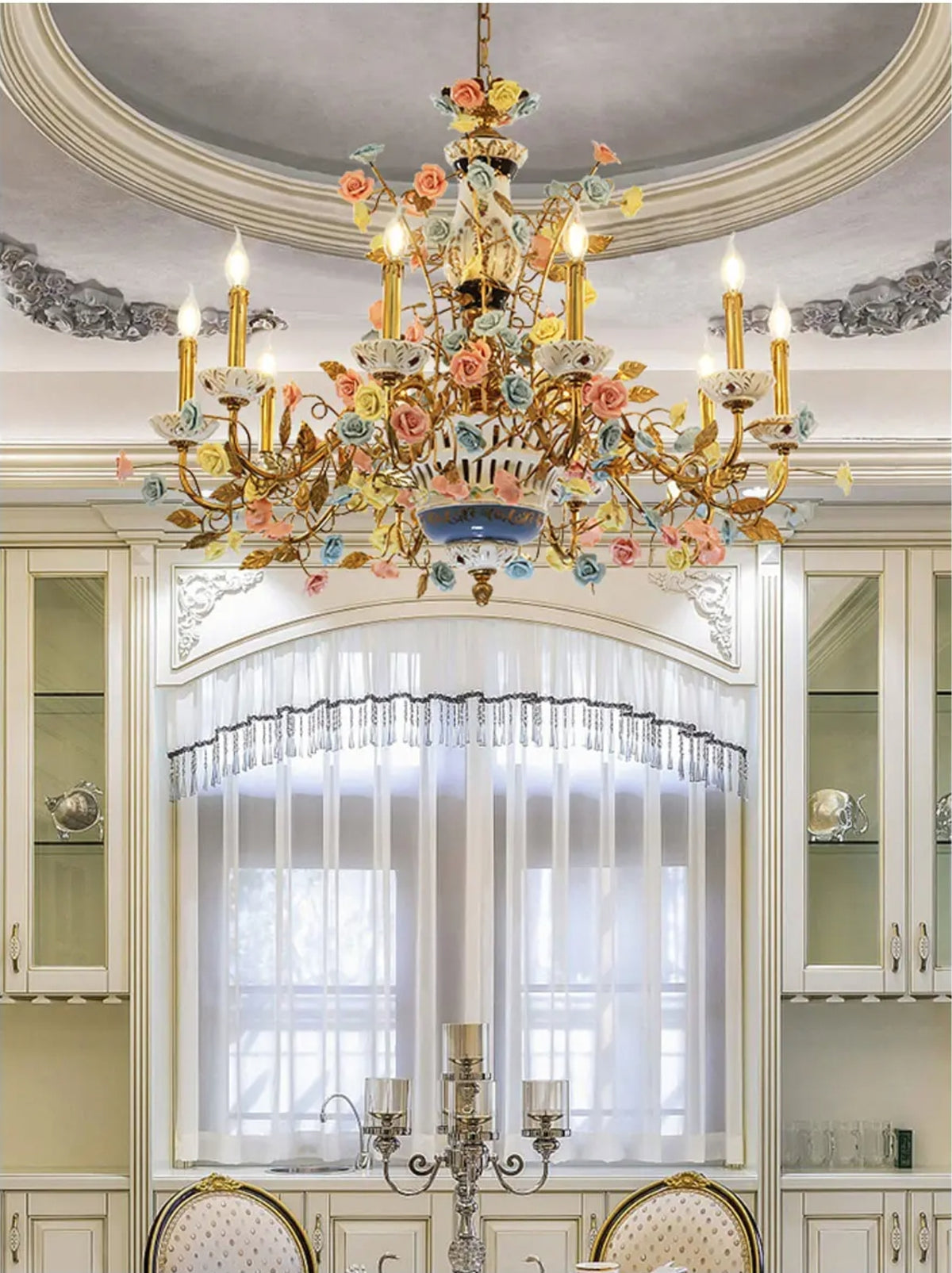 Cristelle Andish Copper Crystal Chandelier