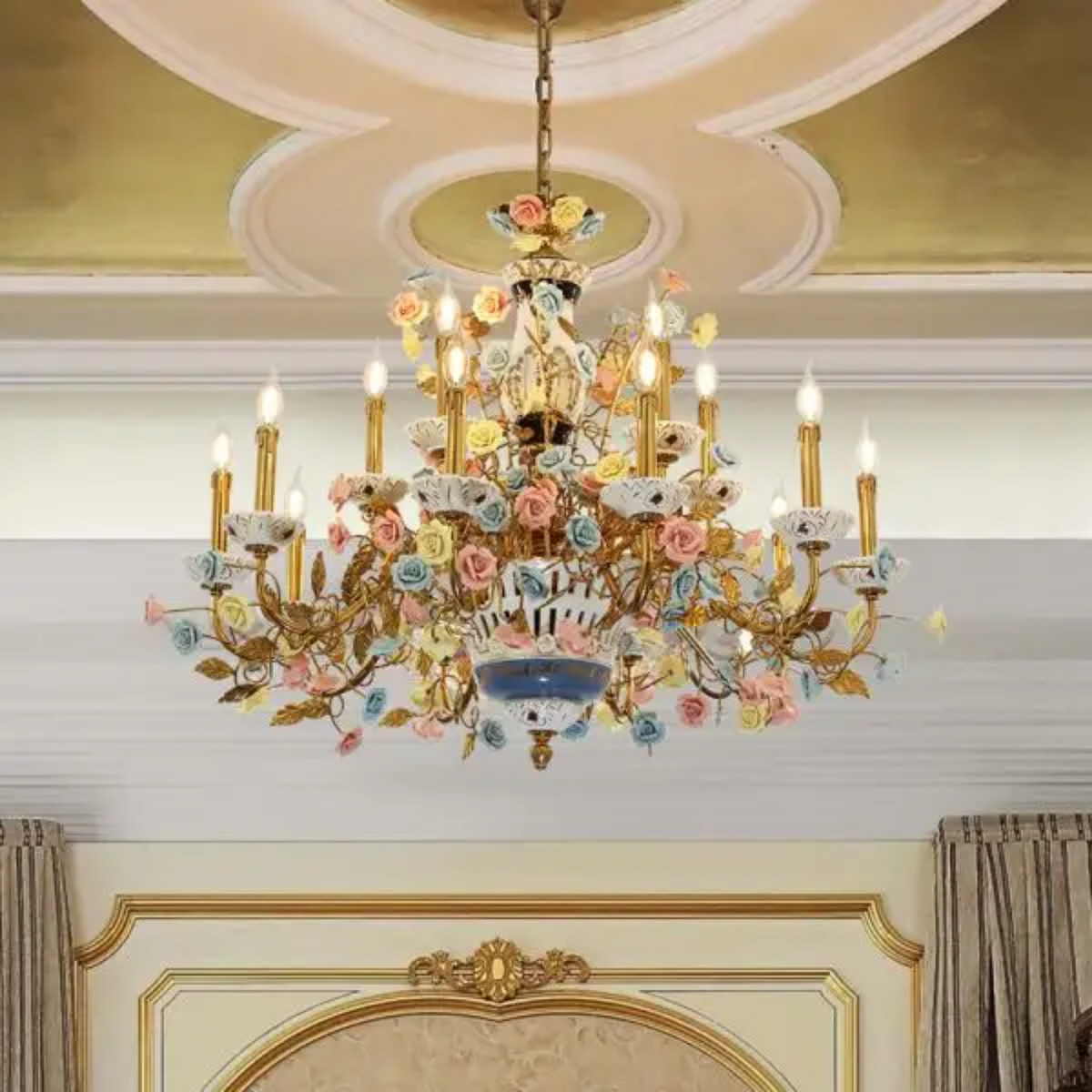 Cristelle Andish Copper Crystal Chandelier