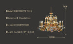 Cristelle Andish Copper Crystal Chandelier
