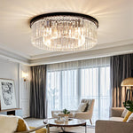 Round Brass Ceiling Light - Gold/Chrome/Black - Reflect Lighting