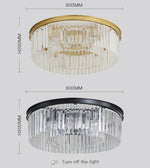 Round Brass Ceiling Light - Gold/Chrome/Black - Reflect Lighting