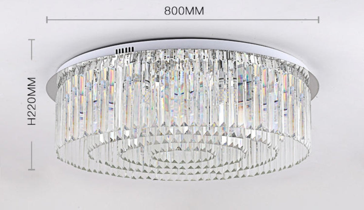 Round Brass Ceiling Light - Gold/Chrome/Black - Reflect Lighting