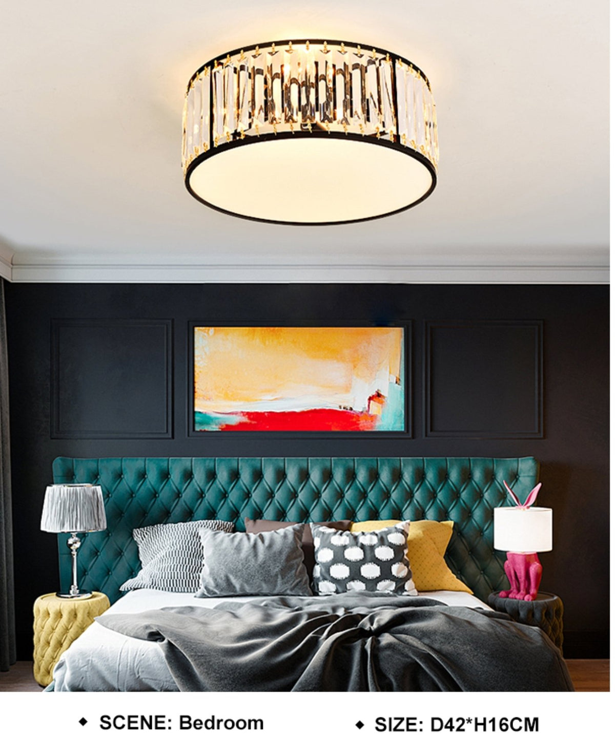 Round Gold Ceiling Light - Reflect Lighting