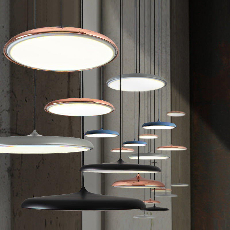 Simple Metal Led Pendant Lighting- 8 Colours
