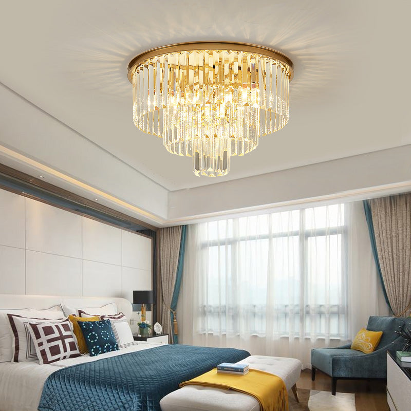 Crystal Rounded Ceiling Chandelier