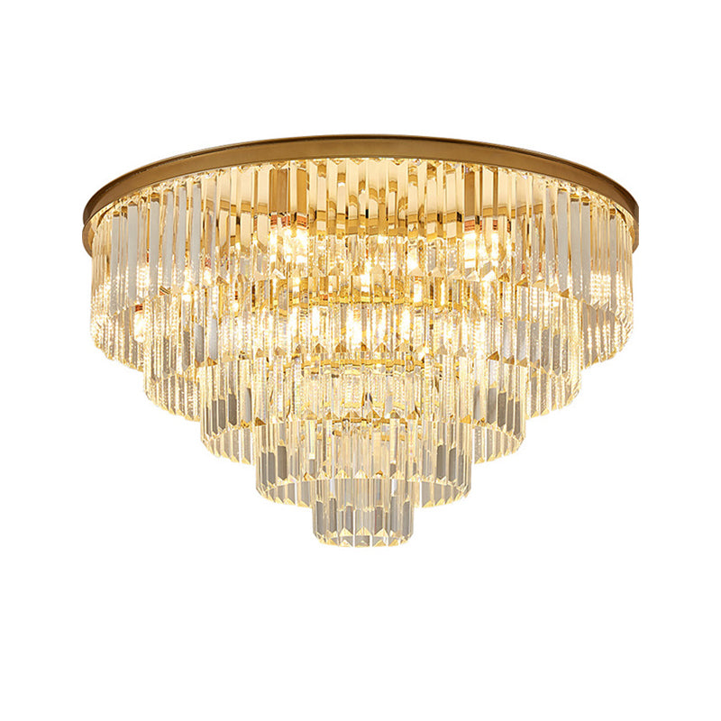 Crystal Rounded Ceiling Chandelier