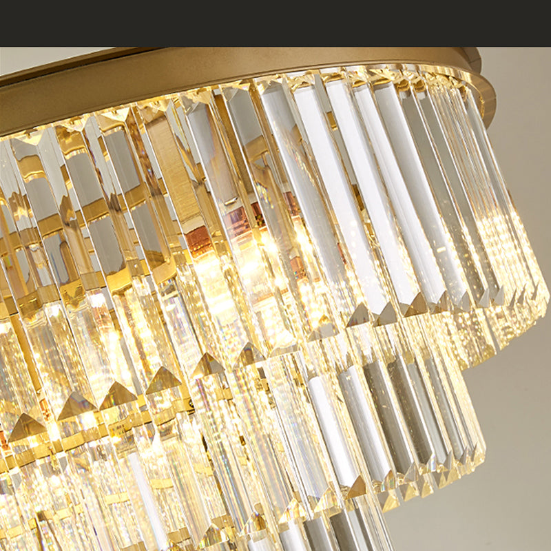 Crystal Rounded Ceiling Chandelier