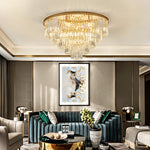 Crystal Rounded Ceiling Chandelier