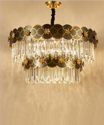 Orchard Chandelier Golden Lisianthus - Round/Rectangle - Reflect Lighting