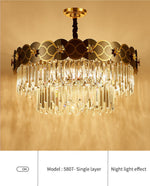 Orchard Chandelier Golden Lisianthus - Round/Rectangle - Reflect Lighting