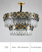 Orchard Chandelier Golden Lisianthus - Round/Rectangle - Reflect Lighting