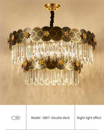 Orchard Chandelier Golden Lisianthus - Round/Rectangle - Reflect Lighting