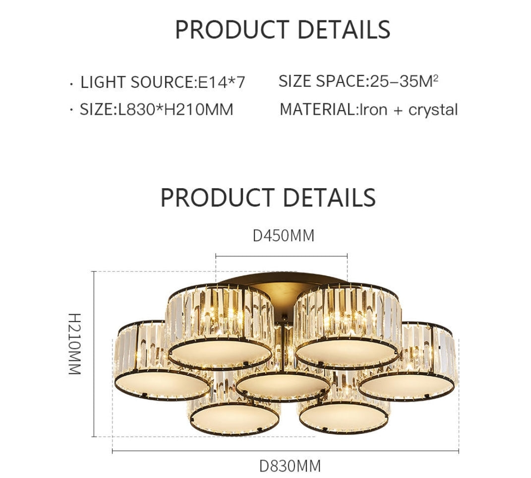 Kasterlee Ceiling Chandelier Ceiling Light - Reflect Lighting