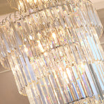 Long Crystal Chandelier Gold - Reflect Lighting