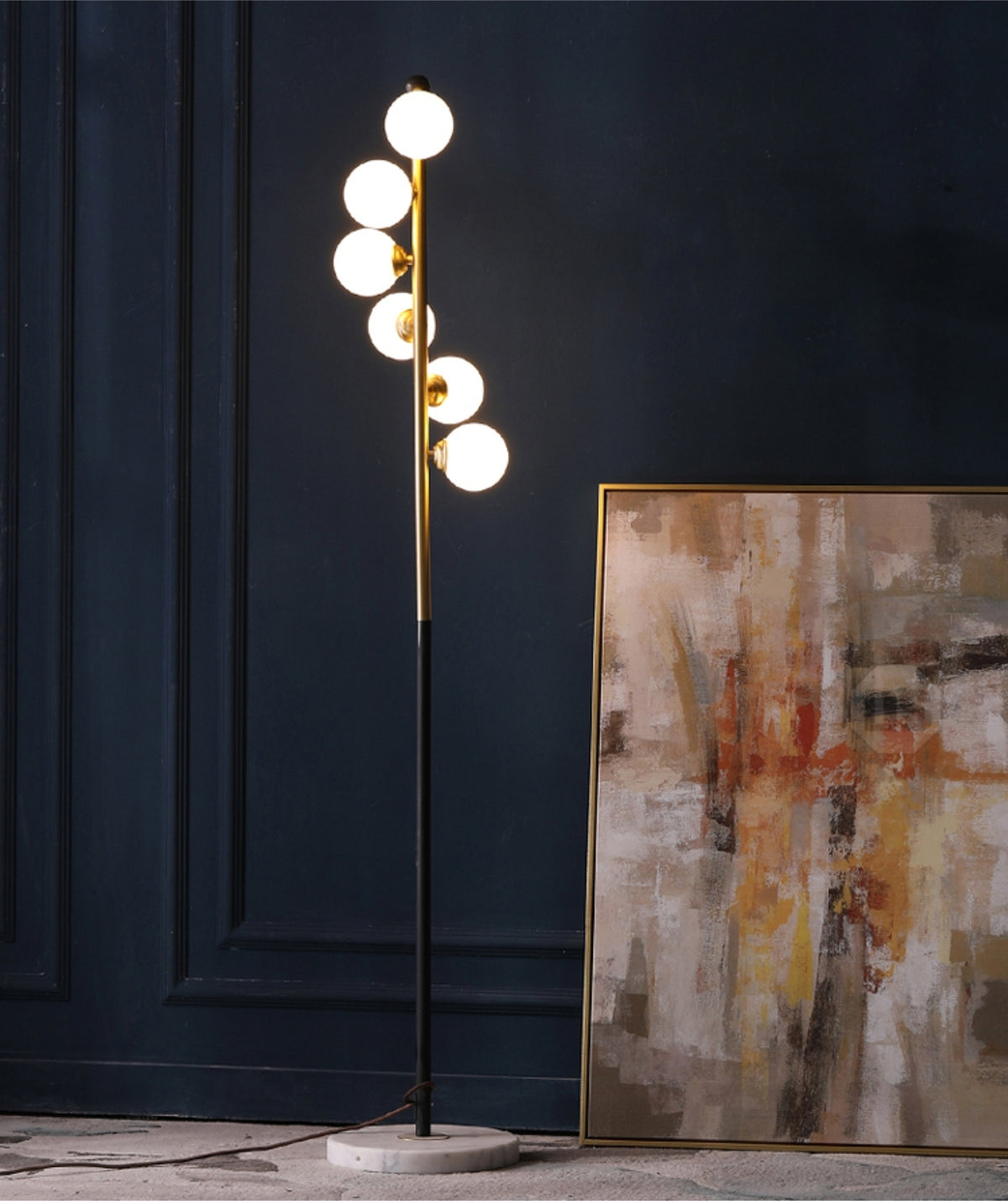 6 Lights Swirl Sconce Floor Lamp - Reflect Lighting