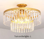 Cerium Crystal Chandelier- Gold/Black - Reflect Lighting