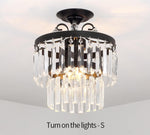 Cerium Crystal Chandelier- Gold/Black - Reflect Lighting