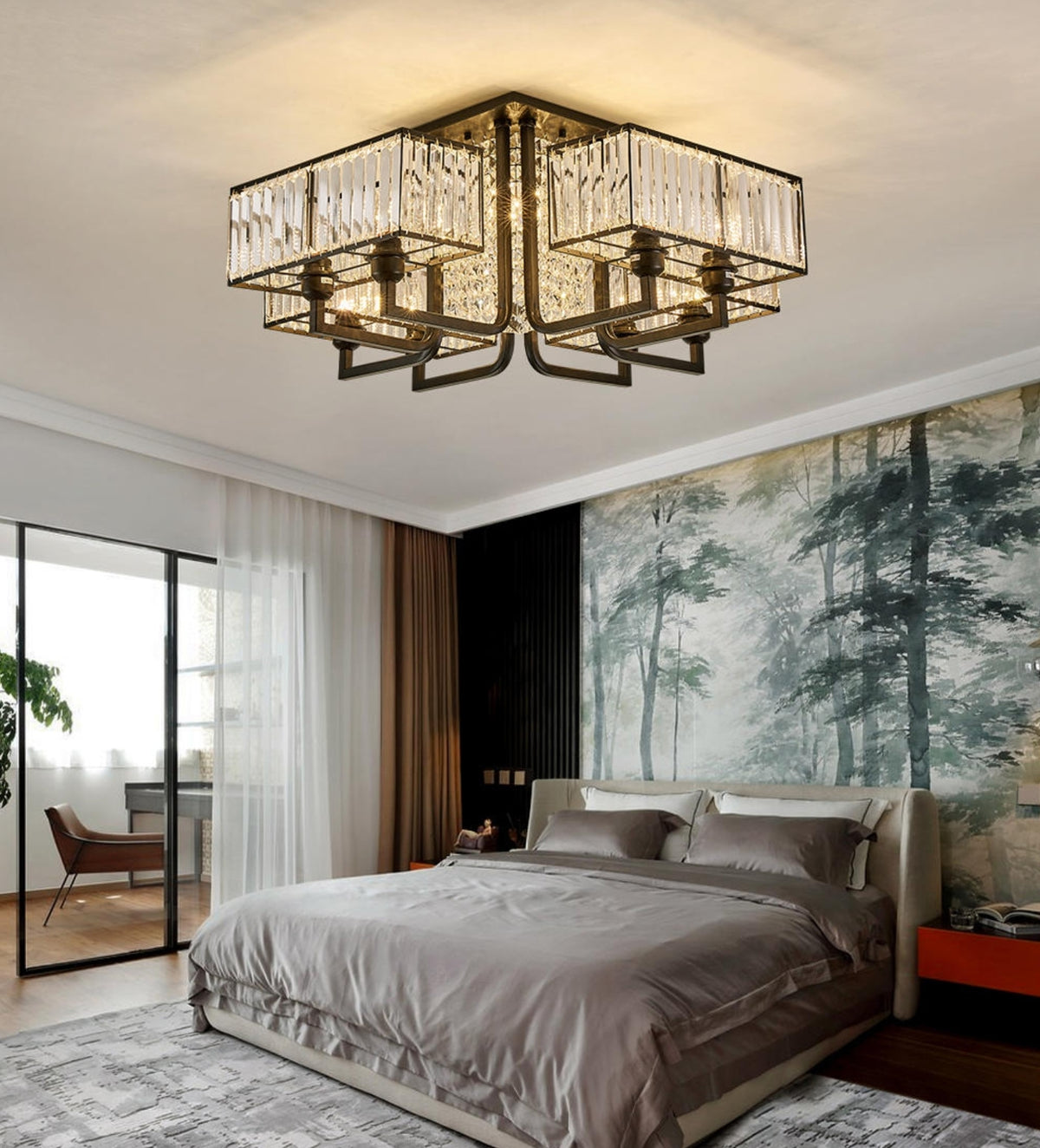 Eshleman Black Crystal Chandelier - Reflect Lighting