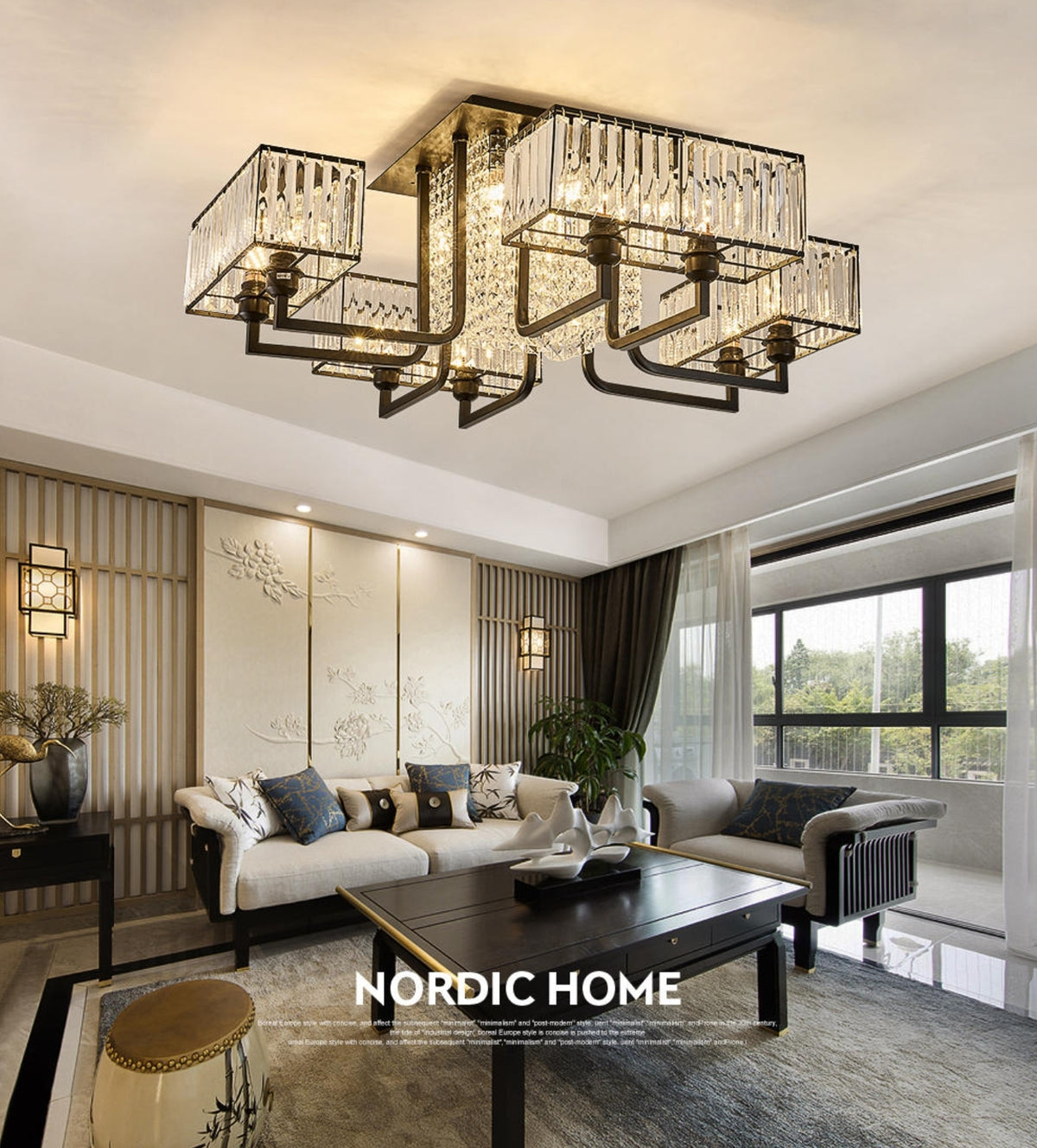 Eshleman Black Crystal Chandelier - Reflect Lighting