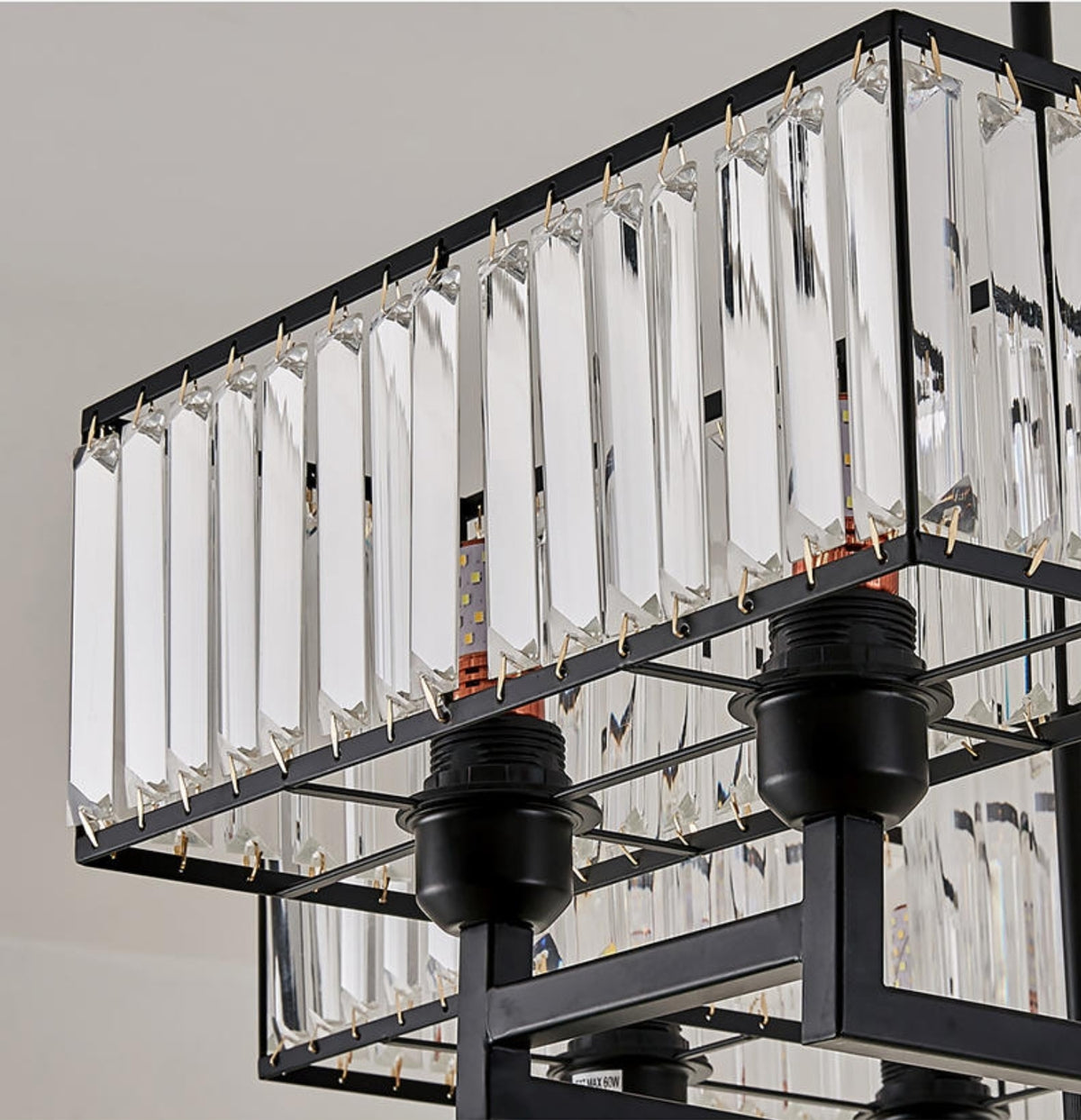 Eshleman Black Crystal Chandelier - Reflect Lighting