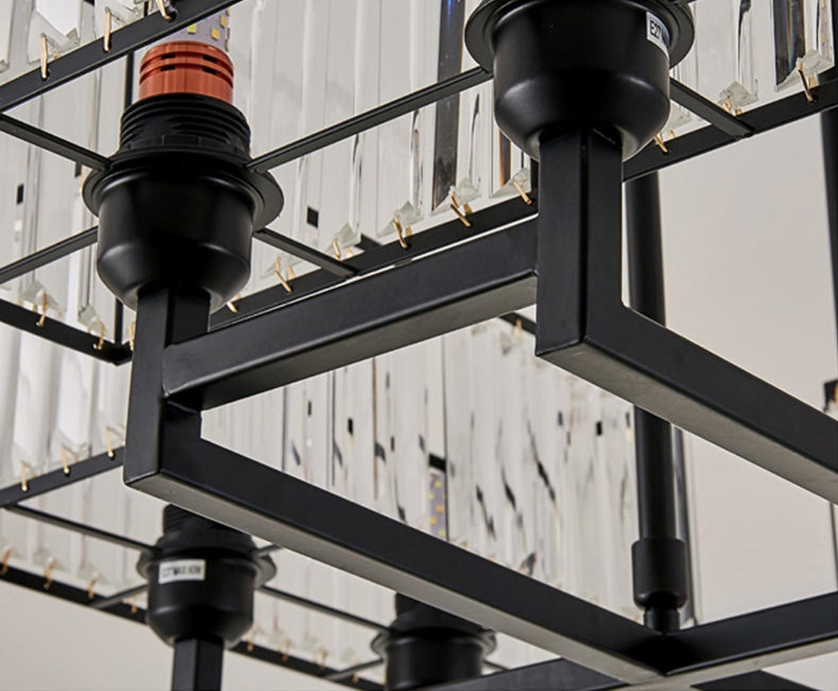 Eshleman Black Crystal Chandelier - Reflect Lighting