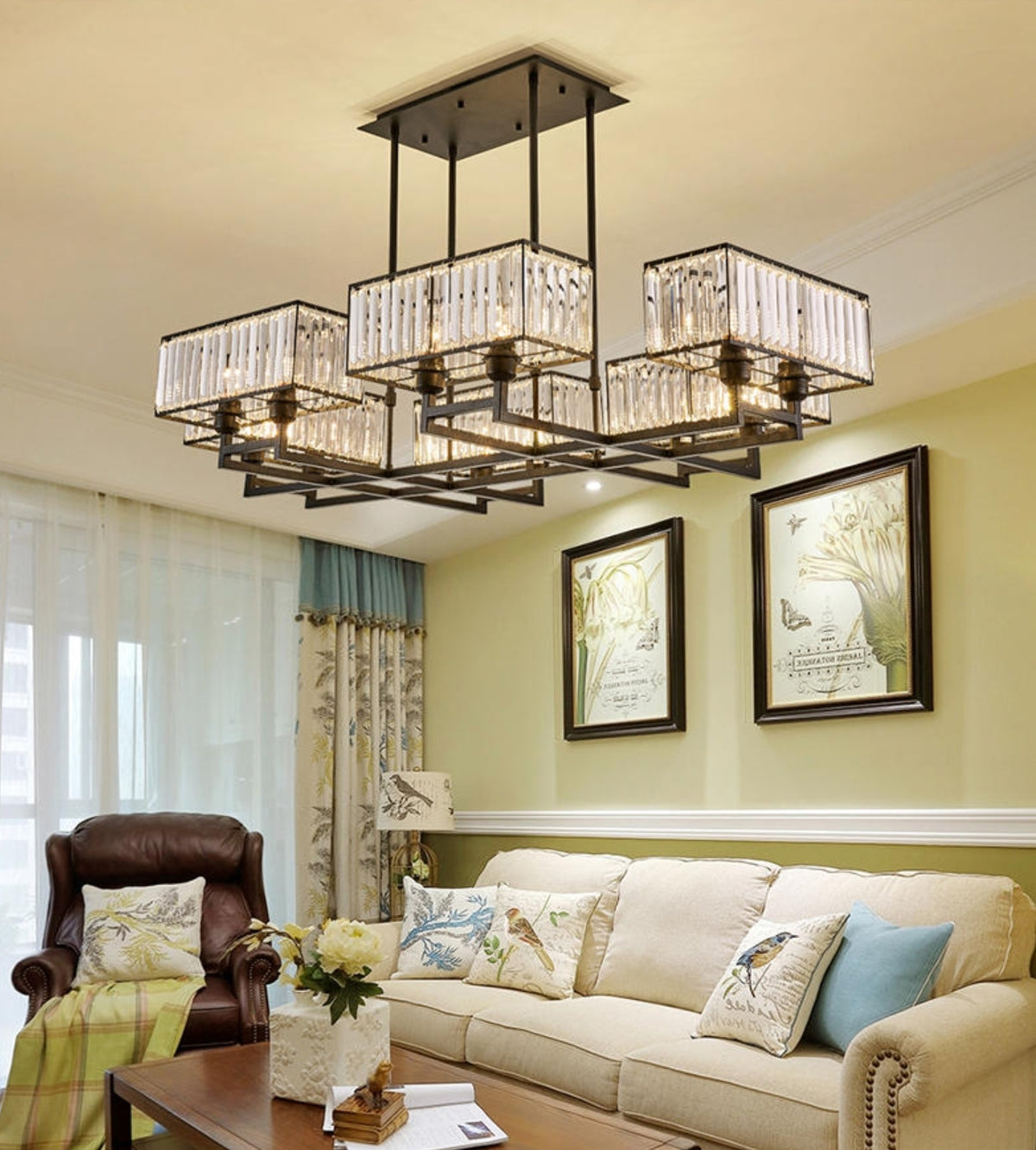 Eshleman Black Crystal Chandelier - Reflect Lighting