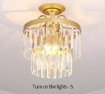 Cerium Crystal Chandelier- Gold/Black - Reflect Lighting
