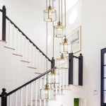 Nacomia Copper Staircase Chandelier - Reflect Lighting