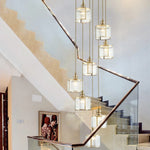 Nacomia Copper Staircase Chandelier - Reflect Lighting